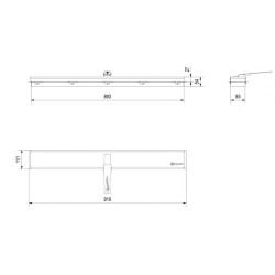 mod Primo Nero 150x60x18 cm bio difettoso- camino stufa